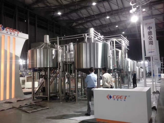 Touch Screen Large Home Brewing Equipment 2000L Sus304 Brewhouse Equipment