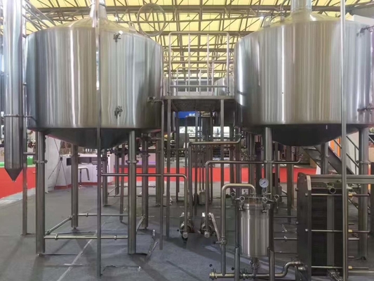 Touch Screen Large Home Brewing Equipment 2000L Sus304 Brewhouse Equipment
