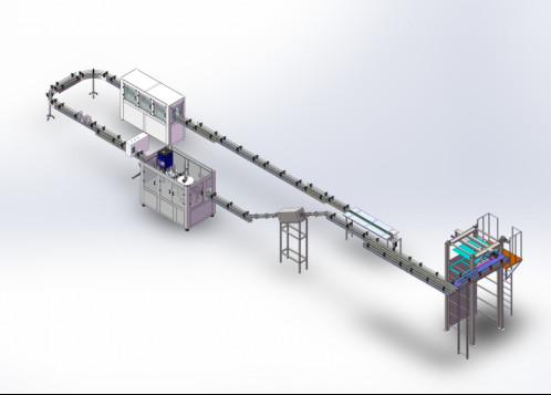 Semi Automatic Beer Canning Line Stainless Steel 304 1000 CPH - 2000 CPH
