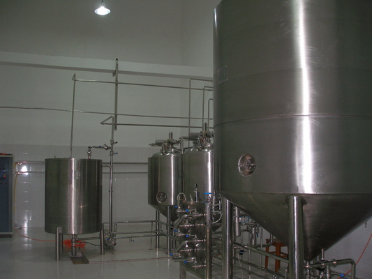 SUS 304 Brewing Equipment Beer Manufacturing Equipment 1 Year Warranty