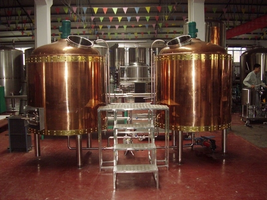Micro Hotel Beer Factory Machine Small Scale Brewing System 1000L 3mm Thickness