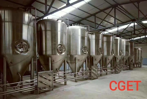 Full Turnkey Large Beer Brewing Equipment Full Automation PLC Control System