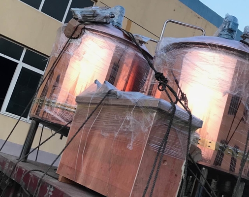 Micro Restaurant Copper Brewing Equipment Steam Or Electrical Heating