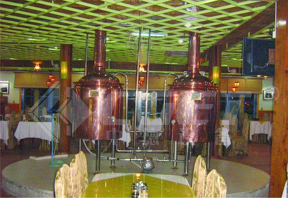 Micro Restaurant Copper Brewing Equipment Steam Or Electrical Heating