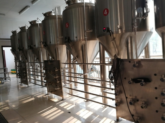 2000L Beer Fermentation Equipment Commercial Beer Fermenter Touch Screen Control