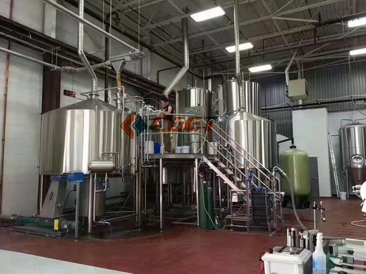 Large Scale Industrial Beer Brewing Equipment 3000l 5000l Adjustable Voltage
