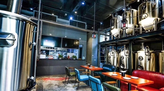 Energy Saving Microbrewery Equipment Small Scale Commercial Brewing Rustproof