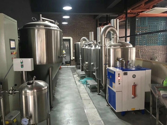 Energy Saving Microbrewery Equipment Small Scale Commercial Brewing Rustproof