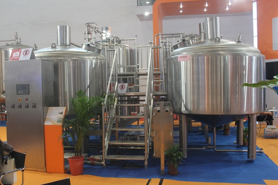 Stainless Steel 316 Turnkey Beer Brewing System Hand Or Automatic Control
