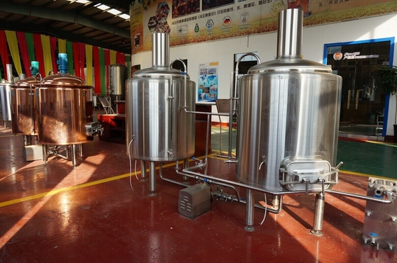Automated Beer Brewing System Micro Beer Equipment Stainless Steel 304