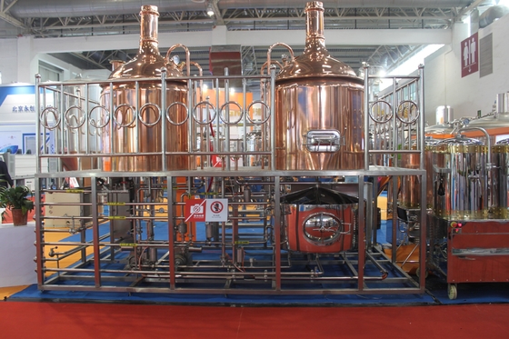 Copper Craft  Small Beer Factory Equipment , 100L Mini Beer Making System