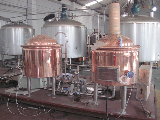 500L Red Copper Brewing Equipment Home Beer Brewing Kit 1 Year Warranty