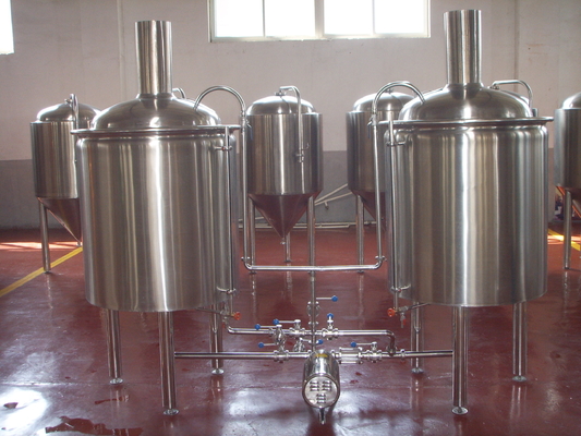 Large Beer Brewing Equipment Stainless Steel Keg Barrel 5 Bbl Brewing System