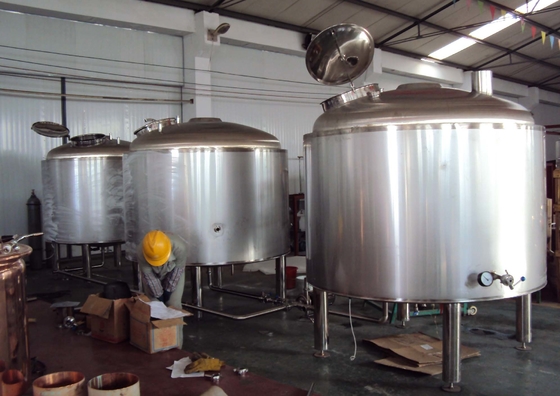 220V / 380V Stainless Steel Home Brewing Equipment Ss Conical Fermenter