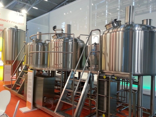 Food Grade Industrial Microbrewery Machine Stainless Steel Brewing Systems
