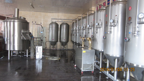 Food Grade Industrial Microbrewery Machine Stainless Steel Brewing Systems