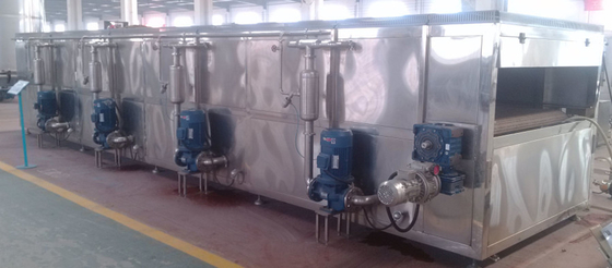 Spraying Type Packing Production Line Tunnel Pasteurizer For Beer Or Beverage