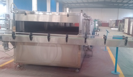 Spraying Type Packing Production Line Tunnel Pasteurizer For Beer Or Beverage