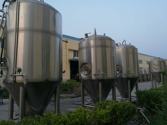 SUS304 Craft Beer Brewing Equipment 20bbl With Carbonation Stone PLC Control