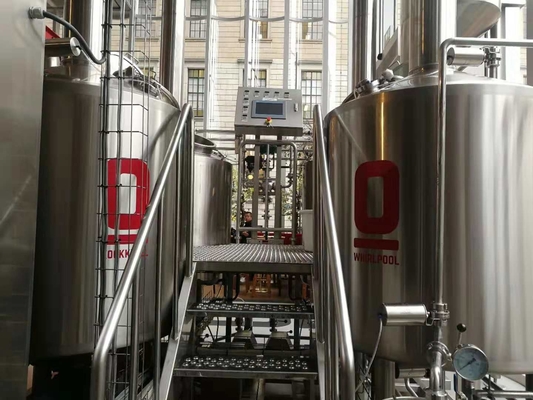 500L Automatic Craft Beer Brewing Equipment Electrical Or Steam Boiler