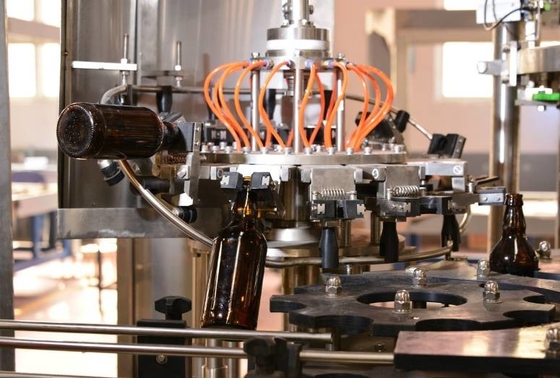 3 In 1 Sus304 Glass Bottle Filling Machine For Craft Brewery Carbonated Drink