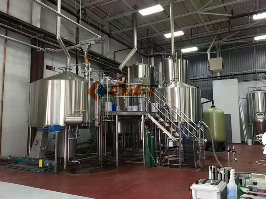 3 Vessel Craft Beer Making Equipment Steam Heating 15bbl Brewhouse System