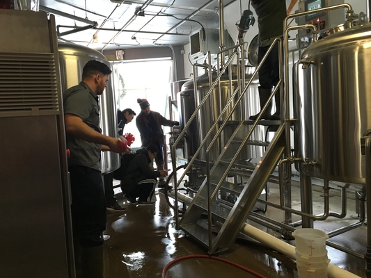 500L 1000L SS304 Microbrewery Equipment Turnkey Brewpub Systems Vertical Type