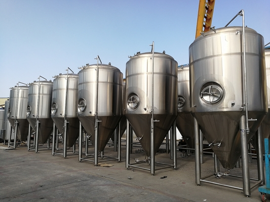 Vertical Jacketed Fermentation Tank Bright Beer Conical Beer Fermenter 3000L