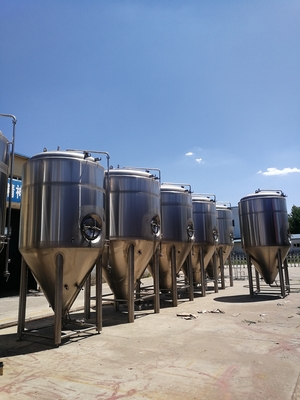 Vertical Jacketed Fermentation Tank Bright Beer Conical Beer Fermenter 3000L