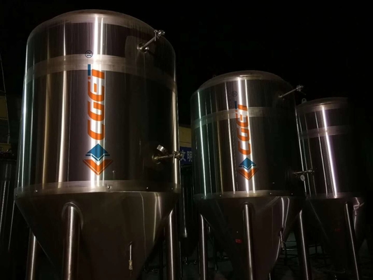 Vertical Jacketed Fermentation Tank Bright Beer Conical Beer Fermenter 3000L