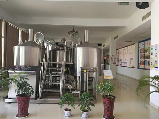 SUS304 Craft Beer Brewing Equipment 20bbl With Carbonation Stone PLC Control