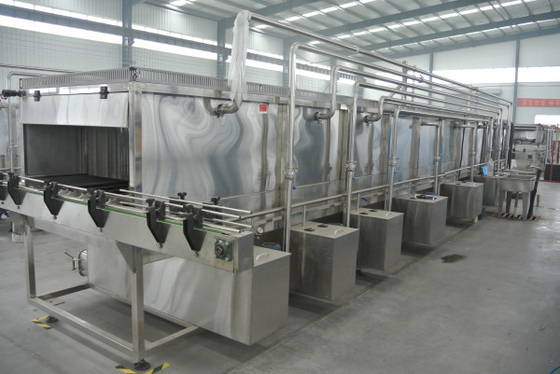 Spraying Type Packing Production Line Tunnel Pasteurizer For Beer Or Beverage