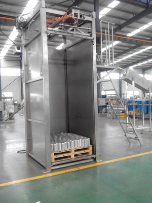 Electric 50Hz 3 Phase Packing Production Line , Bottle Can Depalletizer Machine