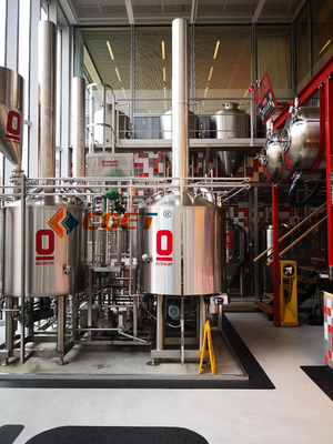 SUS 304 Craft Beer Brewing Equipment 500L Brewing System With ISO CE Certificated for Rusina