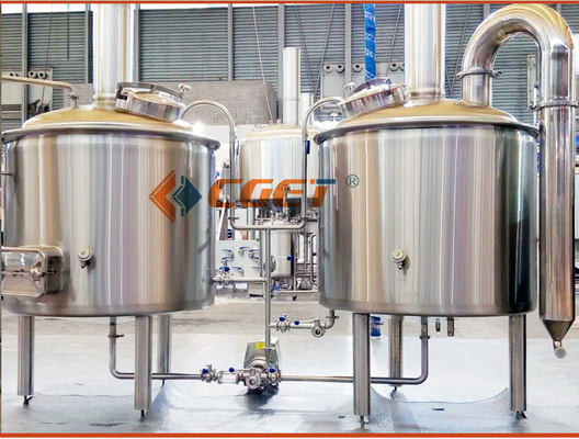 SUS 304 Craft Beer Brewing Equipment 500L Brewing System With ISO CE Certificated for Rusina