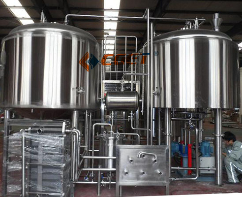 SUS 304 Craft Beer Brewing Equipment 2000L Brewing System With ISO CE Certificated
