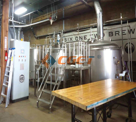 SUS 304 Craft Beer Brewing Equipment 2000L Brewing System With ISO CE Certificated