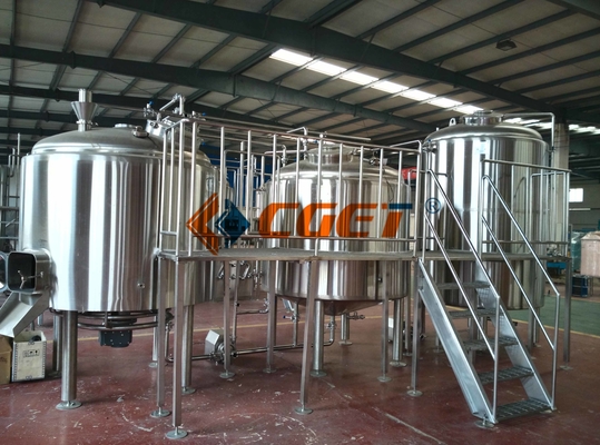 SUS 304 Craft Beer Brewing Equipment 2000L Brewing System With ISO CE Certificated