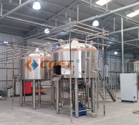 3000L Large Scale Brewing Equipment 304 Sanitary Pumps