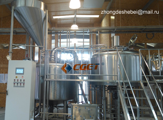 3000L Large Scale Brewing Equipment 304 Sanitary Pumps